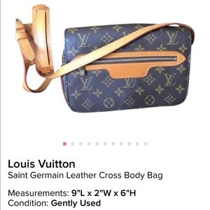 Louis Vuitton Saint Germaine Leather cross body